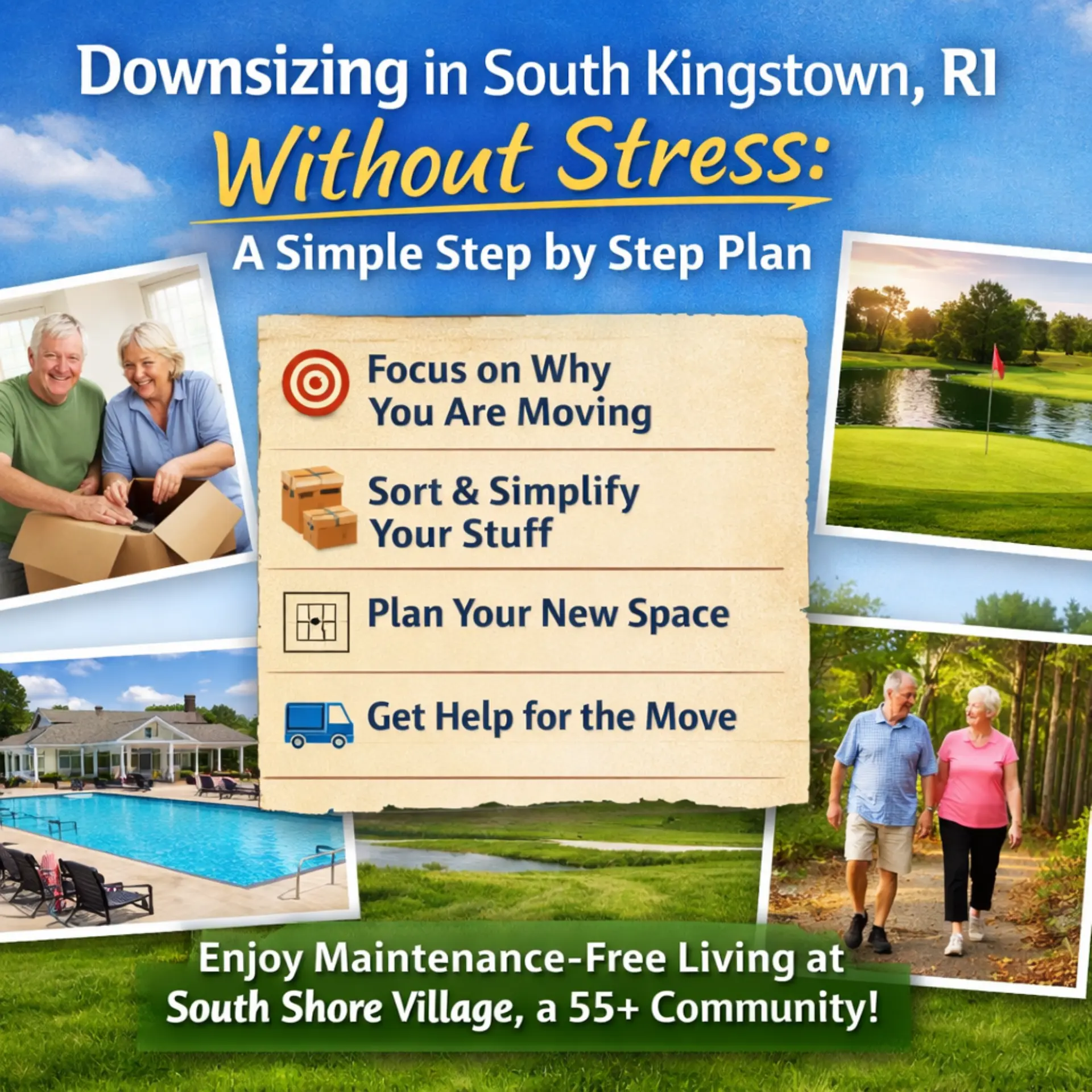 downsizing in south kingstown, ri without stress_ a simple step by step plan